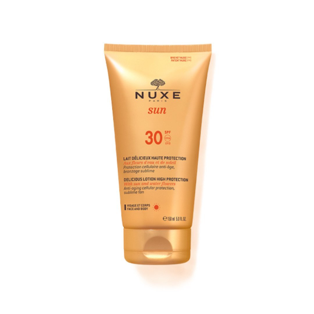 Nuxe-Sun-lait-solaire-fondante-spf30-150ml-1.jpg Nuxe Sun Lait Solaire Fondante Spf30 150ml – Image 1