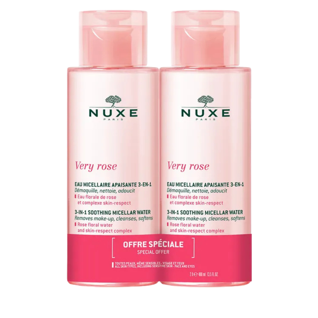 Nuxe-Very-Rose-eau-micellaire-Pack-2-400ml-1.png Nuxe Very Rose eau micellaire Pack X 2 400ml – Image 1