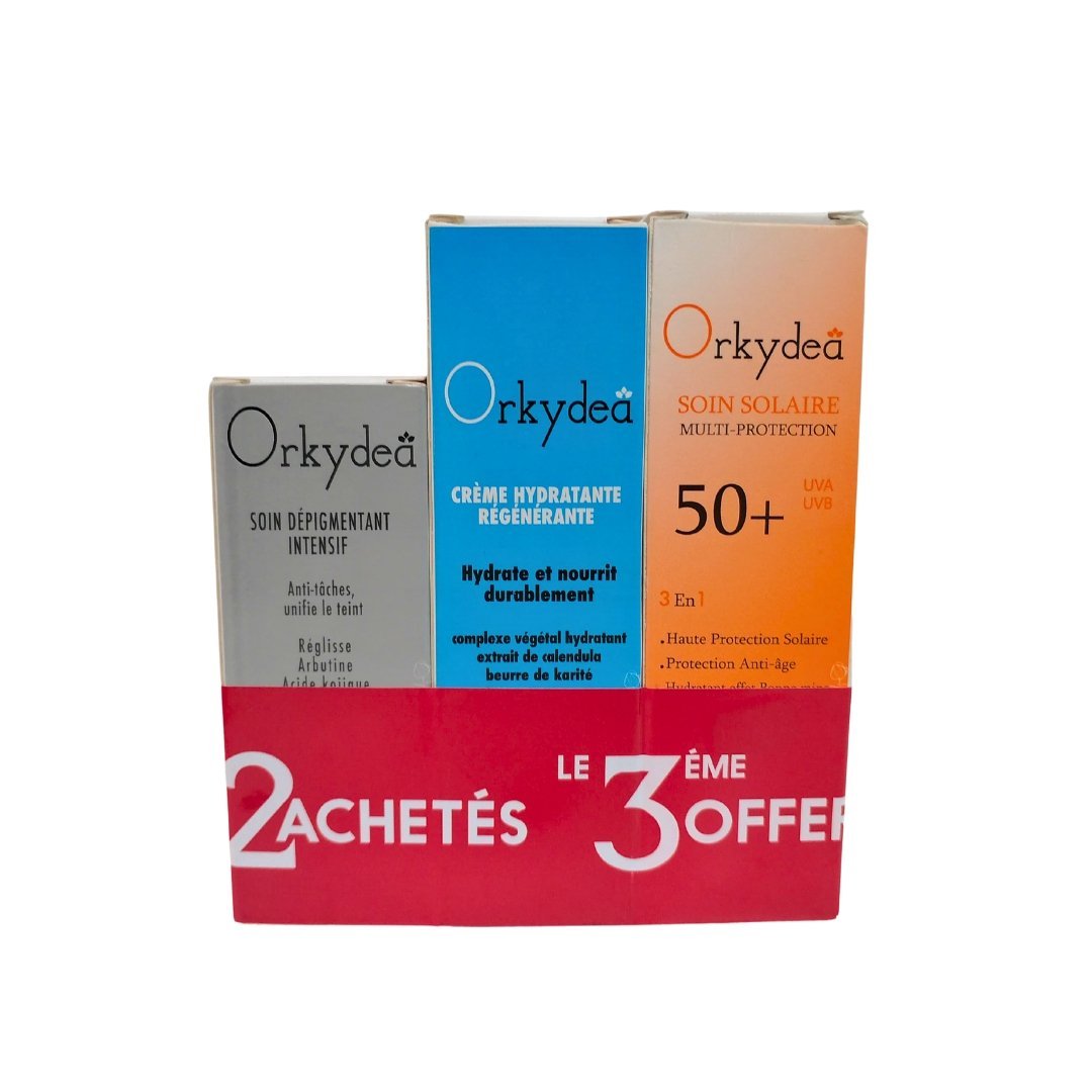 Orkydea-duo-pack-ecran-solairecreme-hydratantsoinsoin-depigmentant-1-1.jpg Orkydea Ecran Solaire + Creme Hydratantsoin + Soin depigmentant – Image 1
