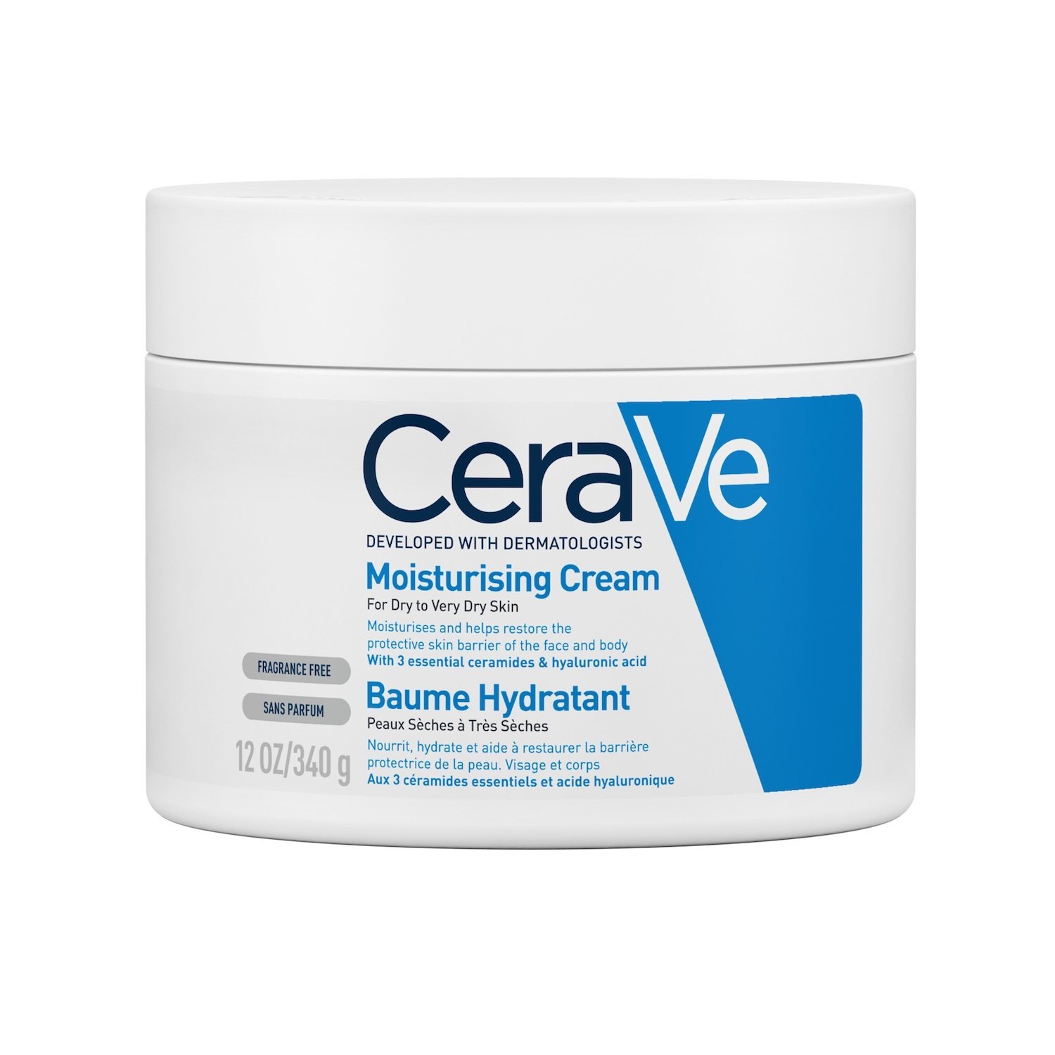 PackshotFront-14-1-4.jpg CeraVe Baume Hydratant Nourrissant Peau Sèche à Très Sèche | 340g – Image 1