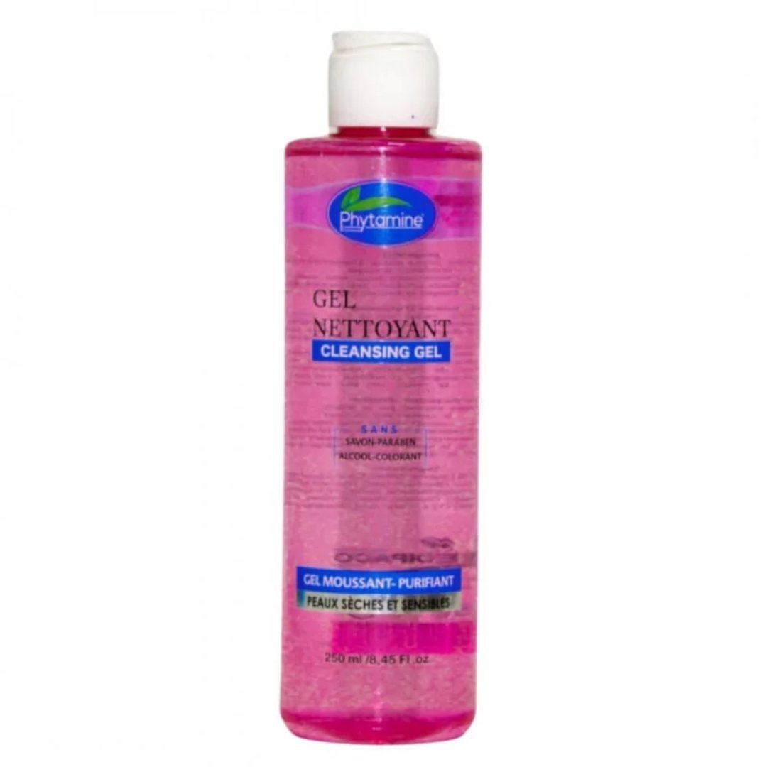 Phytamine-Gel-nettoyant-Ps-250ml.jpg Phytamine Gel Nettoyant Peaux Sèches et Sensibles 250 ml – Image 1