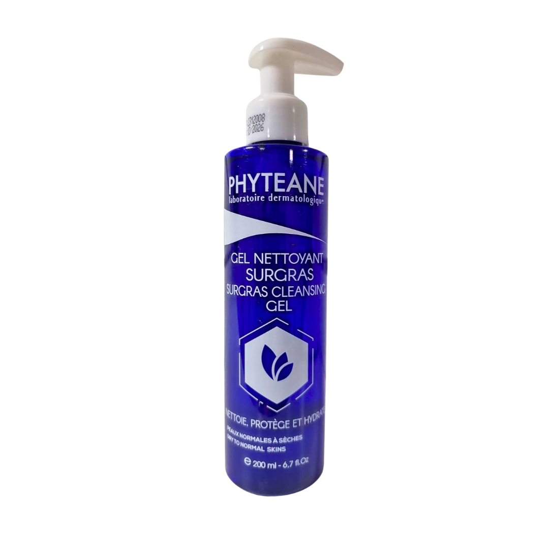 Phyteane-Gel-Nettoyant-Surgras-PNS-200ml-1.png Phyteane Gel Nettoyant Surgras Peaux Normales a seches 200ml – Image 1