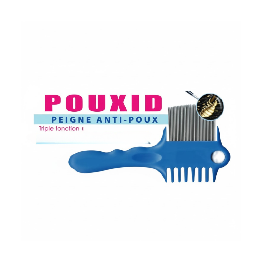 Pouxid-peigne-anti-poux-triple-fonction-1.png Pouxid Peigne Anti-Poux Triple Fonction – Image 1