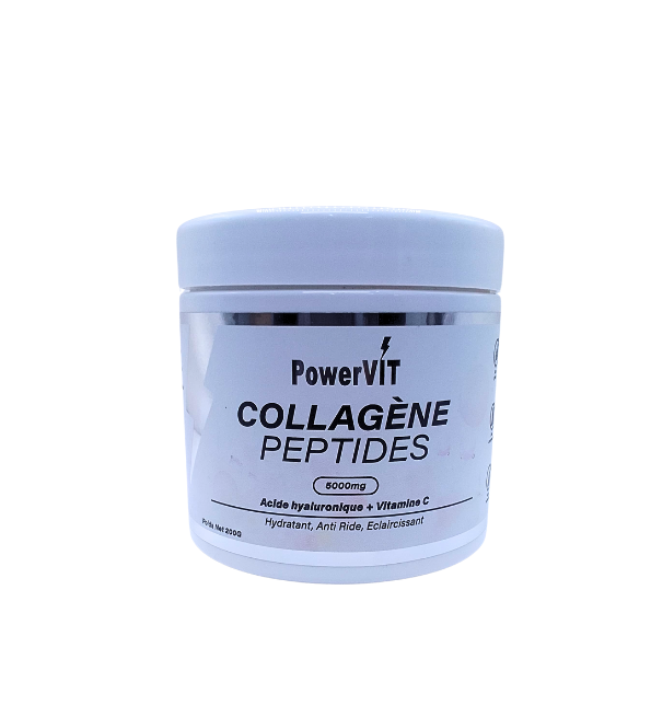 Powervit-Collagene-Peptides-5000mg-200g-1.png PowerVit Collagene Peptides 5000mg 200g – Image 1