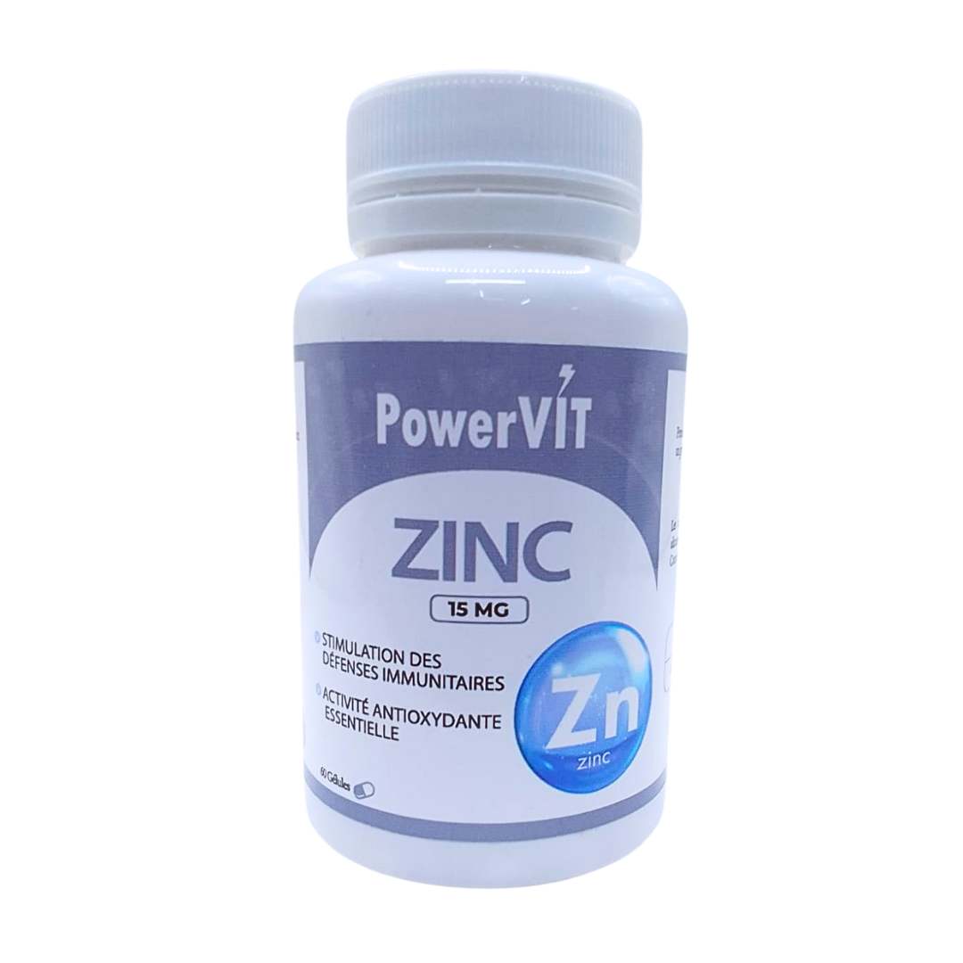 Powervit-Zinc-15mg-60gelules-1.png PowerVit Zinc 15mg 60 Ggelules – Image 1