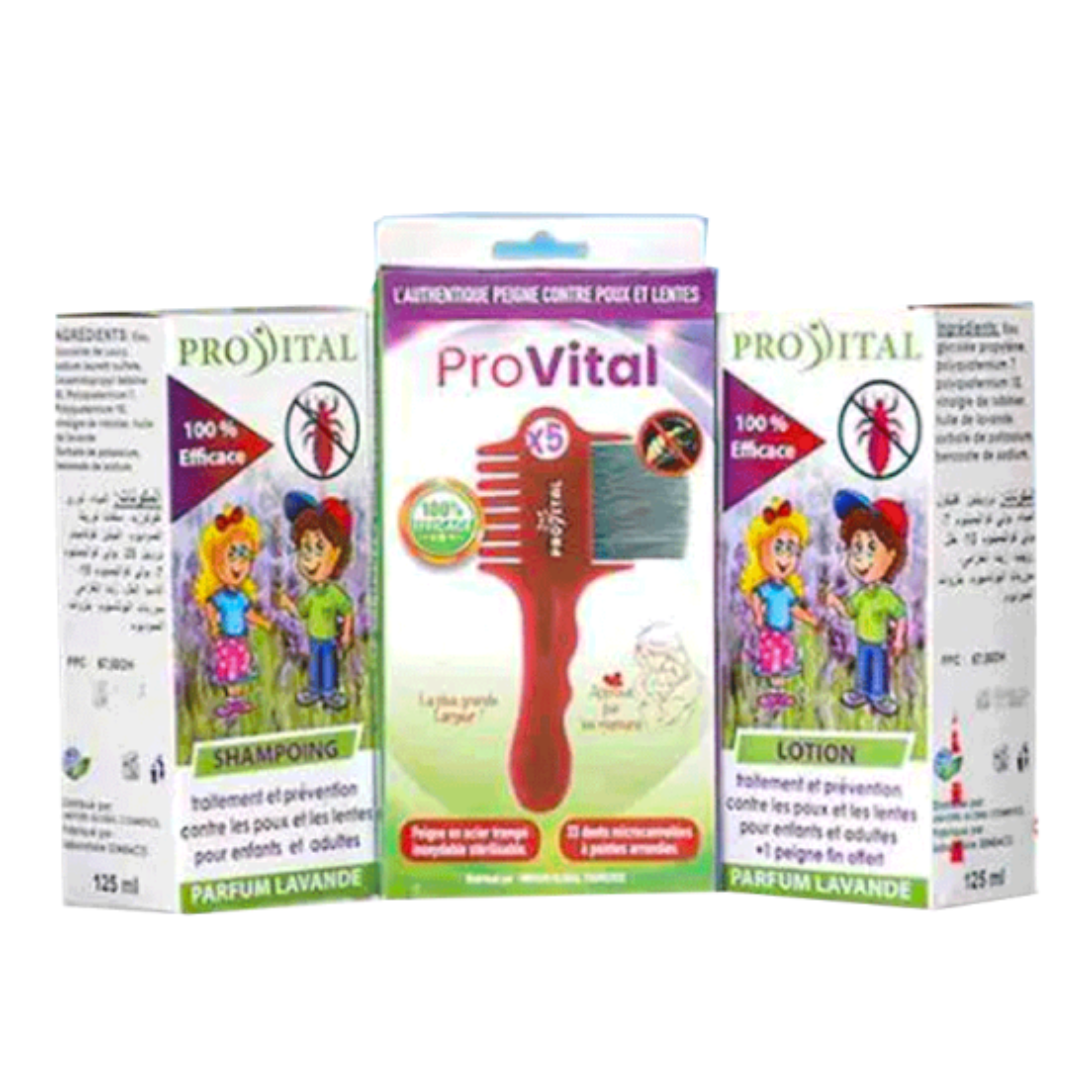 Pro-Vital-Anti-Poux-ShampLotionAuthentique-Peigne-Pack-4.png Pro Vital Anti Poux Shampoing+Lotion+Authentique Peigne Pack – Image 1