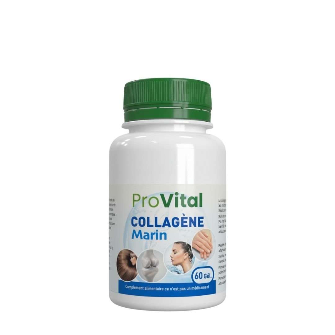 Pro-vital-Collagene-Marin-330mg-60Gelules.jpg Pro vital Collagene Marin 330mg 60Gelules – Image 1