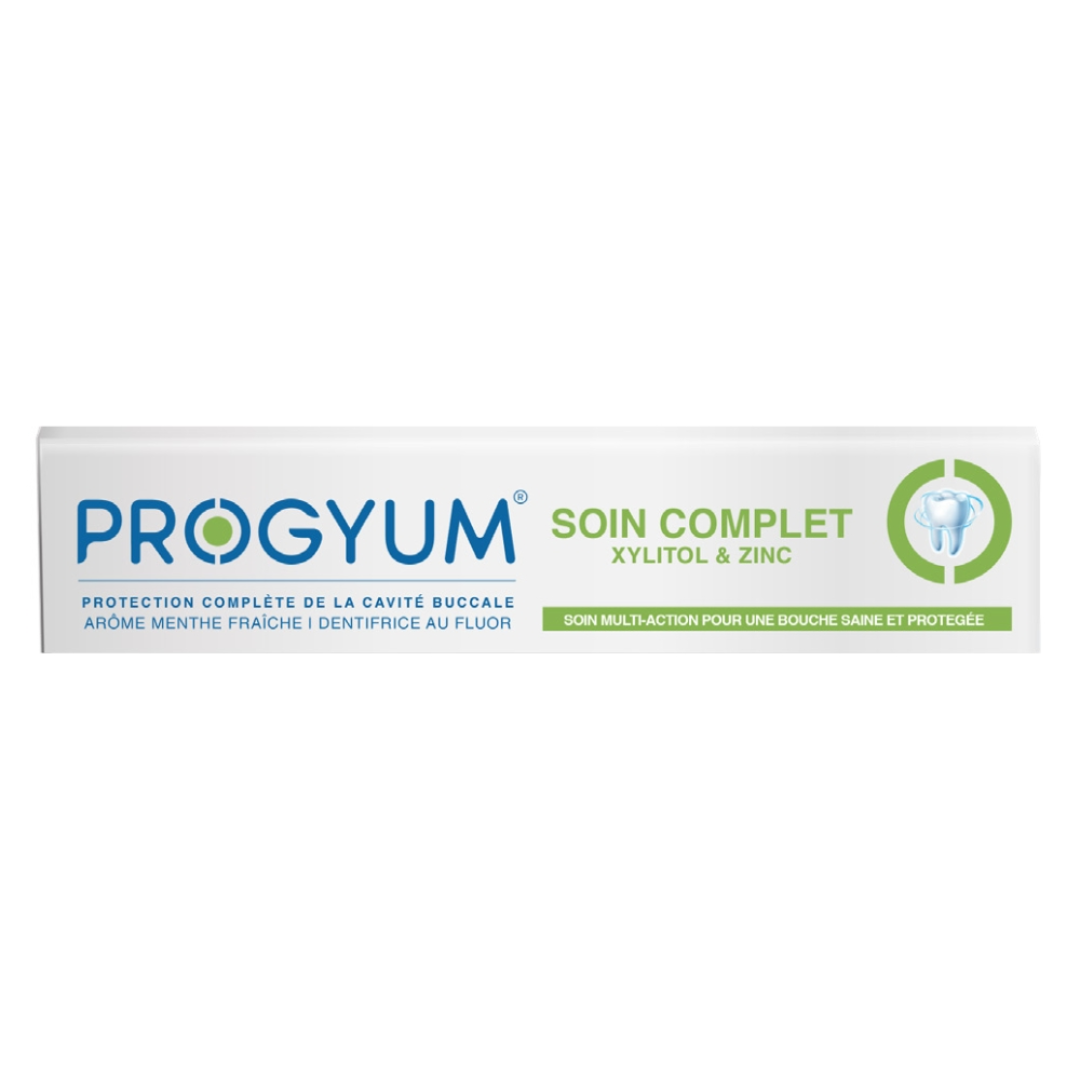 Progyum-dent-soin-complet-75ml-1-1.png Progyum Dentifrice Soin Complet Xylitol & Zinc – 75ml – Image 1