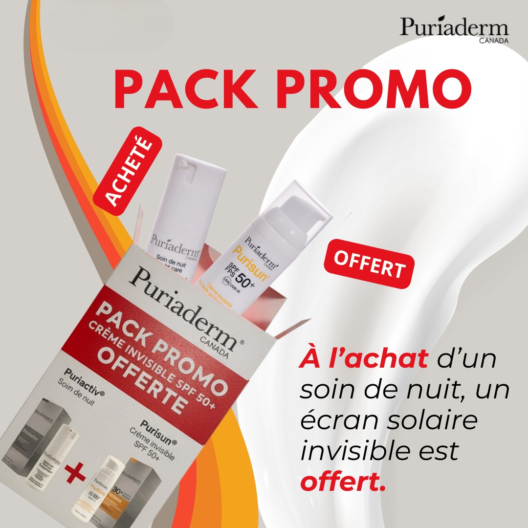 Puriaderm-Puriactiv-Soin-Nuit-Purisun-Ecran-Invisible-spf50-Pack-1.png Puriaderm Puriactiv Soin Nuit + Purisun Ecran Invisible spf50+ Pack – Image 1