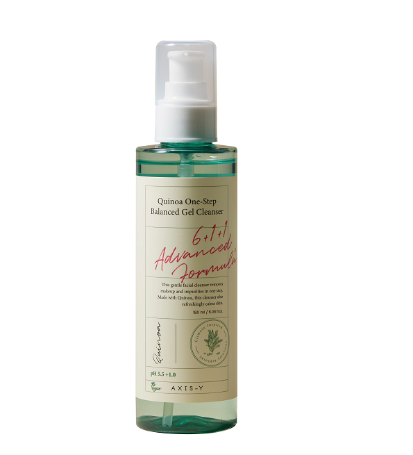 QUINOAONE-STEPBALANCEDGELCLEANSER180ML.png AXIS-Y QUINOA ONE-STEP BALANCED GEL CLEANSER 180ML – Image 1