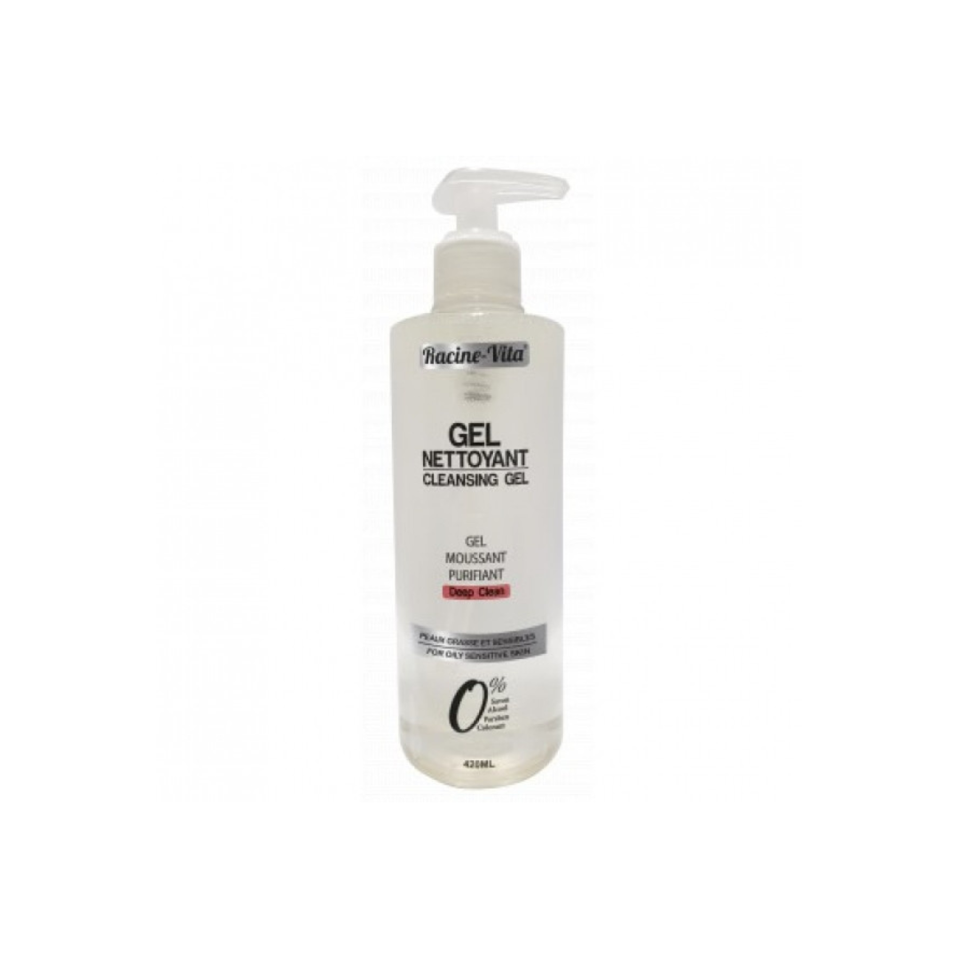 Racine-Vita-Gel-Nettoyant-Purifiant-Peau-Grasse-420ml.png Racine Vita Gel Nettoyant Purifiant Peau Grasse 420ml – Image 1