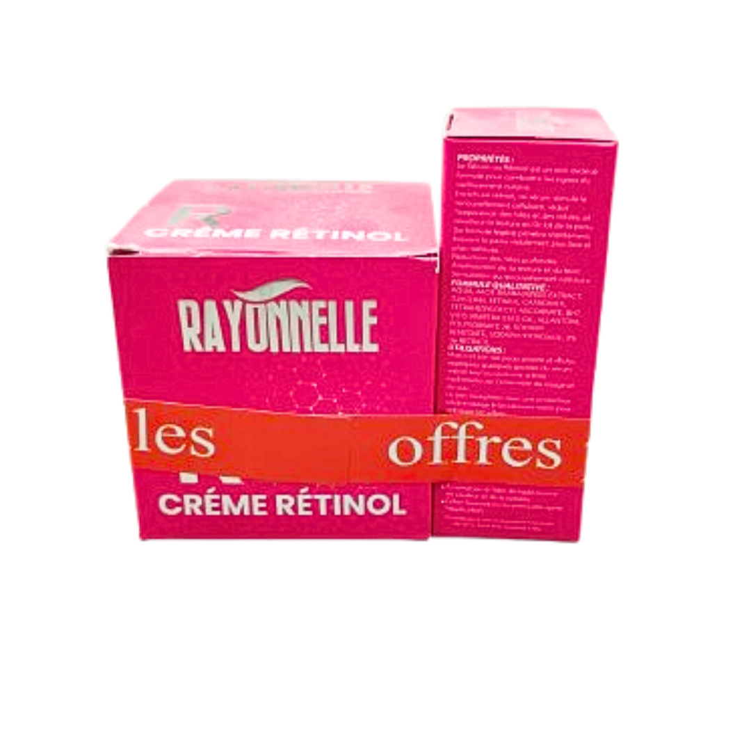 Rayonnelle-Serum-Retinol-30mlCreme-retinol-50g-pack-1.png Rayonnelle Serum Retinol 30ml+Creme Retinol 50g Pack – Image 1