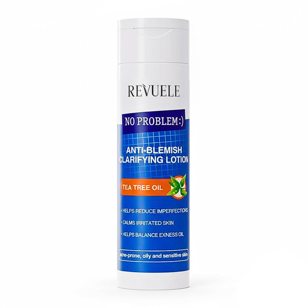 Revuele-No-Problem-Anti-blemish-Clarifying-Lotion-Tea-Tree-Oil-200ml-1.png Revuele No Problem Anti-Blemish Clarifying Lotion Tea Tree Oil 200ml – Image 1