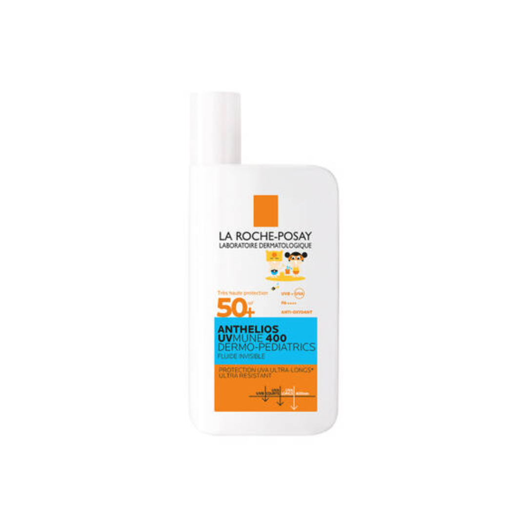 Rp-Anthelios-dermo-pediatrics-Fluide-UVMUNE-400-spf50-50ml.png LA ROCHE POSAY ANTHELIOS UVMUNE 400 DERMO-PEDIATRICS FLUIDE INVISIBLE SANS PARFUM SPF50+ – Image 1