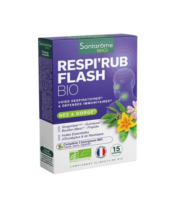 SANTAROME-RESPIRUB-FLASH-15COMP-1.jpg SANTAROME RESPI'RUB FLASH 15 COMPRIMES – Image 1