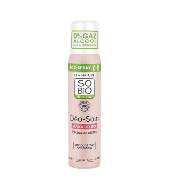 SO-BIO-DEODORANT-SPRAY-AMANDE-100ML-1.jpg SO BIO DEODORANT SPRAY AMANDE 100ML – Image 1