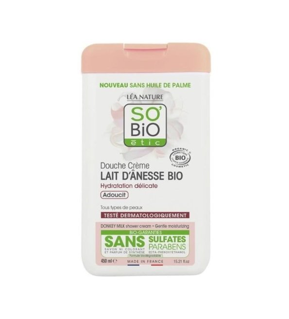 SO-BIO-DOUCHE-CREME-LAIT-DANESSE-450ML-1.jpg SO BIO DOUCHE CREME LAIT D'ANESSE 450ML – Image 1