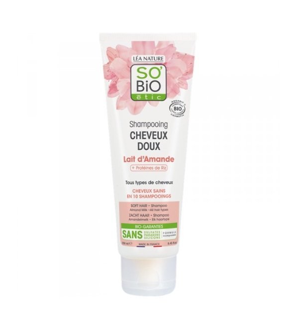 SO-BIO-SHAMPOING-DOUX-AU-LAIT-DAMANDE-ET-PROTEINE-DE-RIZ-250ML-1.jpg SO BIO SHAMPOOING DOUX AU LAIT D'AMANDE ET PROTEINE DE RIZ 250ML – Image 1