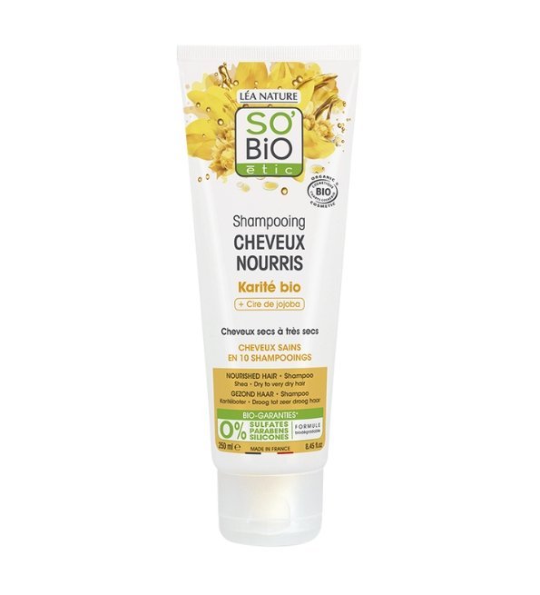 SO-BIO-SHAMPOING-NOURRI-AU-BEURRE-DE-KARITE-1.jpg SO BIO SHAMPOOING NOURRI AU BEURRE DE KARITE 250ML – Image 1