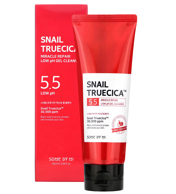 SOME-BY-MI-SNAILPHCLEANER.png SOME BY MI SNAIL TRUECICA MIRACLE REPAIR LOW pH GEL CLEANSER 199ML – Image 1