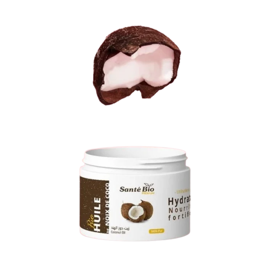 Sante-Bio-huile-de-noix-de-coco-200ml-1.png Sante Bio Huile de Noix de Coco 200ml – Image 1