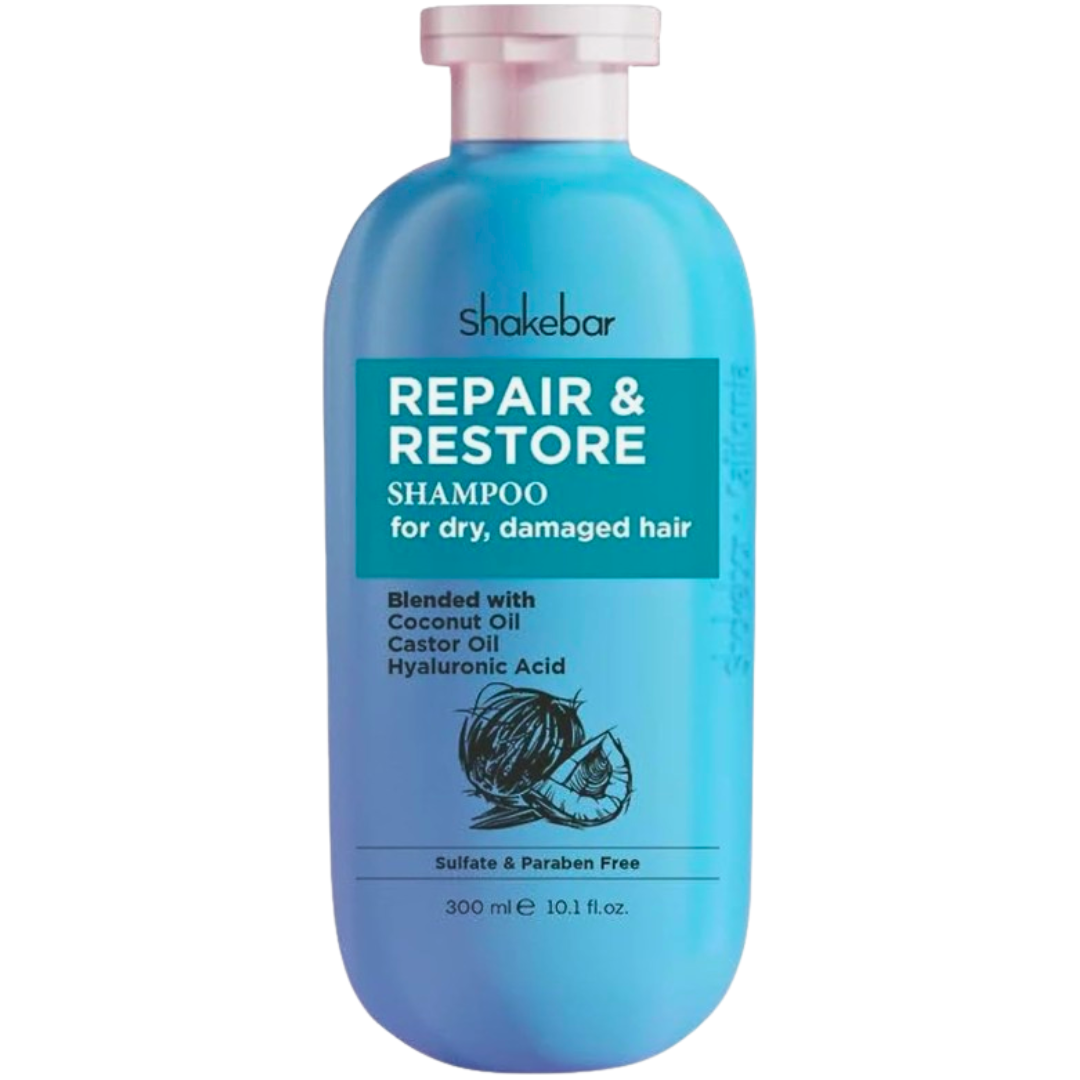 Shakebar-RepairRestore-Hair-Shampoo-300ml-1.png Shakebar Repair & Restore Hair Shampoo 300ml – Image 1