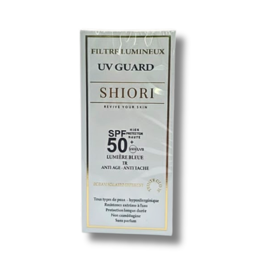 Shiori-Filtre-Lumineux-UV-Guard-Teinte-Glow-Spf50.png Shiori Filtre Lumineux UV Guard Teinte Glow Spf50+ – Image 1