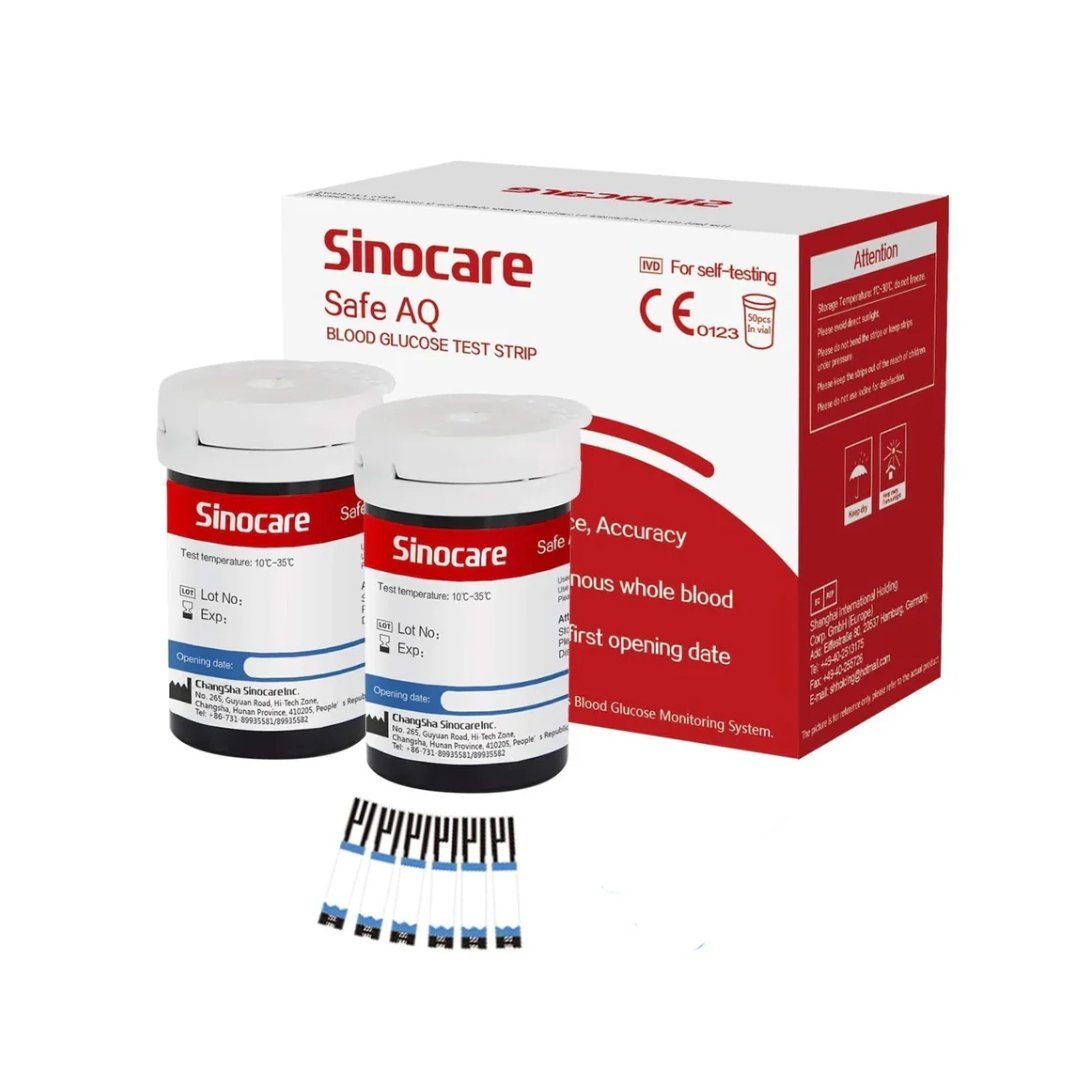 Sinocare-Bandelettes-50pcs.jpg Sinocare Bandelettes 50 Pieces – Image 1