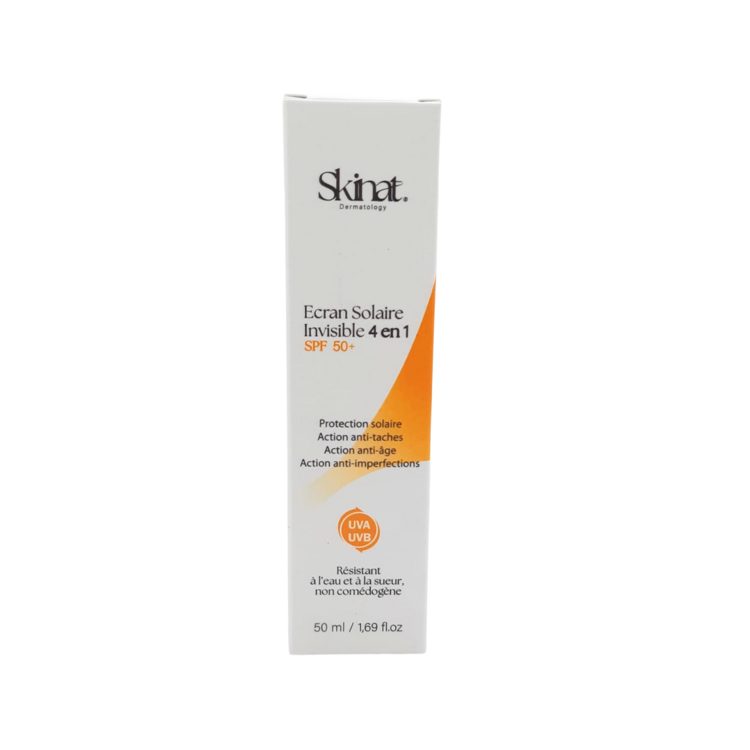 Skinat-Creme-Solaire-Invisible-4en1-spf50-50ml-1.png Skinat Creme Solaire Invisible 4en1 spf50+ 50ml – Image 1