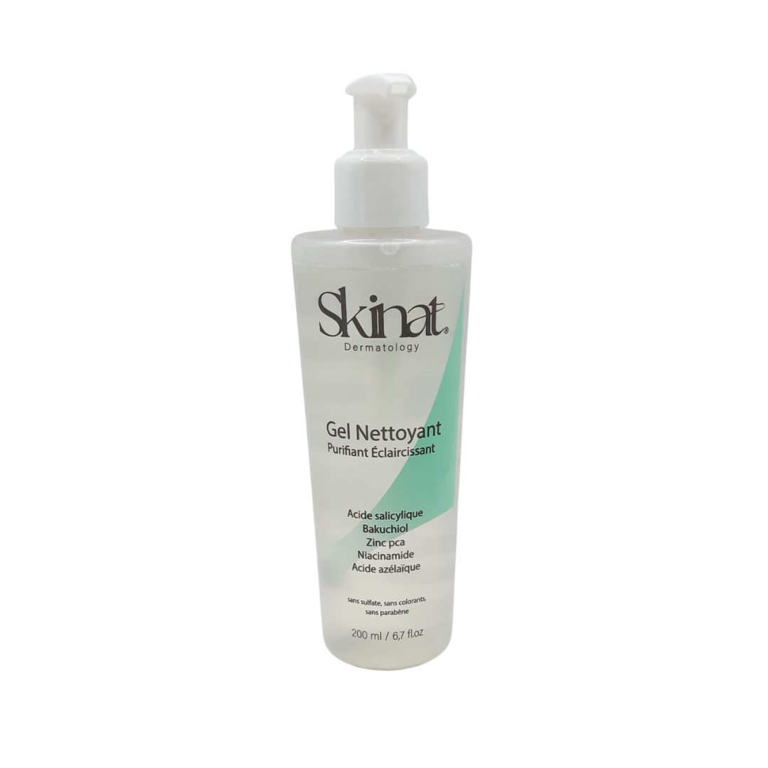 Skinat-Gel-Nettoyant-Purifiant-Eclaircissant-200ml-1.png Skinat Gel Nettoyant Purifiant Eclaircissant 200ml – Image 1