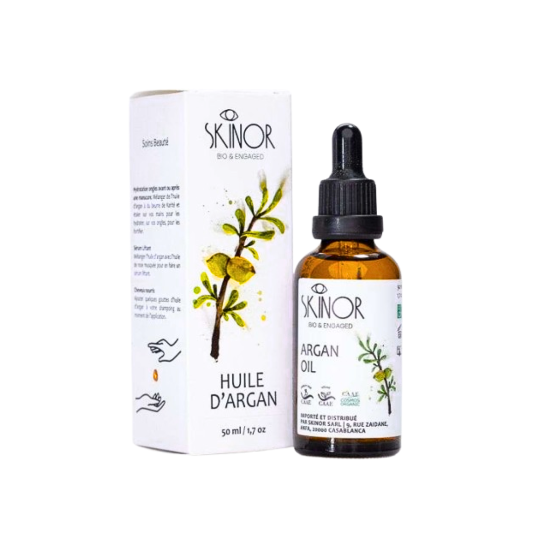 Skinor-huile-dargan-Bio-50ml-4.png Skinor Huile D'argan Bio 50ml – Image 1