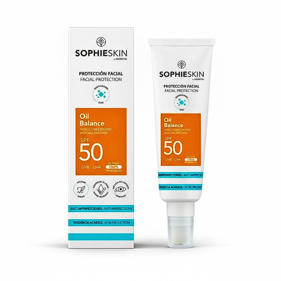 Sophieskin-Oil-Balance-Spf50-50ml-1.png Sophieskin Oil Balance Spf50+ 50ml – Image 1