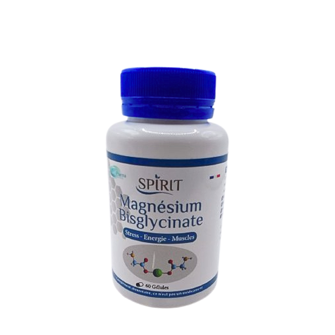 Spirit-Magnesium-Bisglycinate-60gelules-1.png Spirit Magnesium Bisglycinate 60Gelules – Image 1