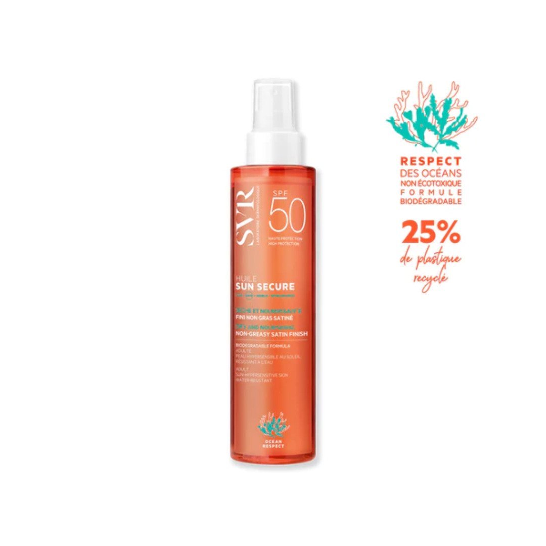 Svr-Ecran-sun-secure-Huile-seche-spf50-200ml-1.jpg Svr Ecran Sun Secure Huile Seche Spf50+ 200ml – Image 1