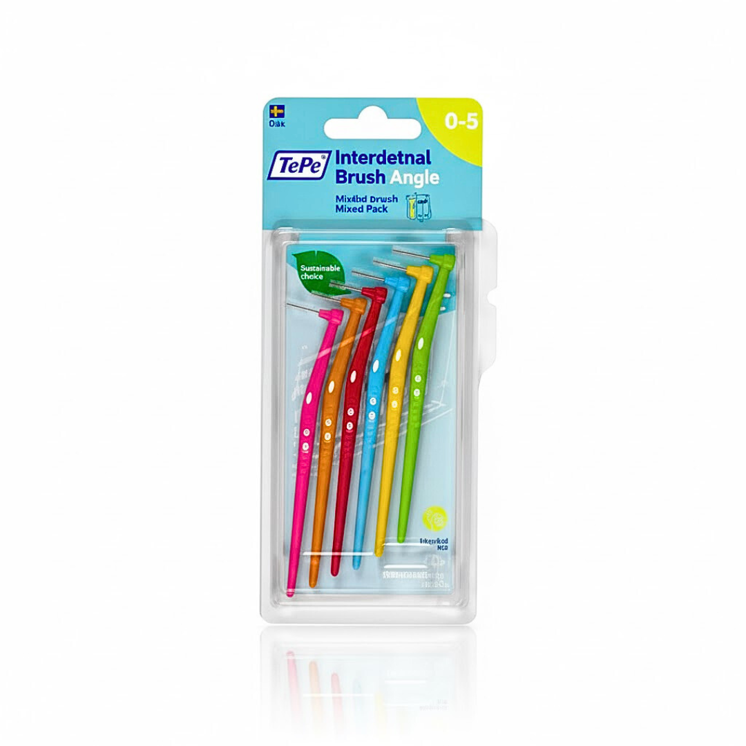Tepe-Idb-Angle-Pack-Mixt-Taille-0-5-6pcs-1.png Tepe Interdental Brush Angle Pack Mixt Taille 0-5 -6 Pieces – Image 1