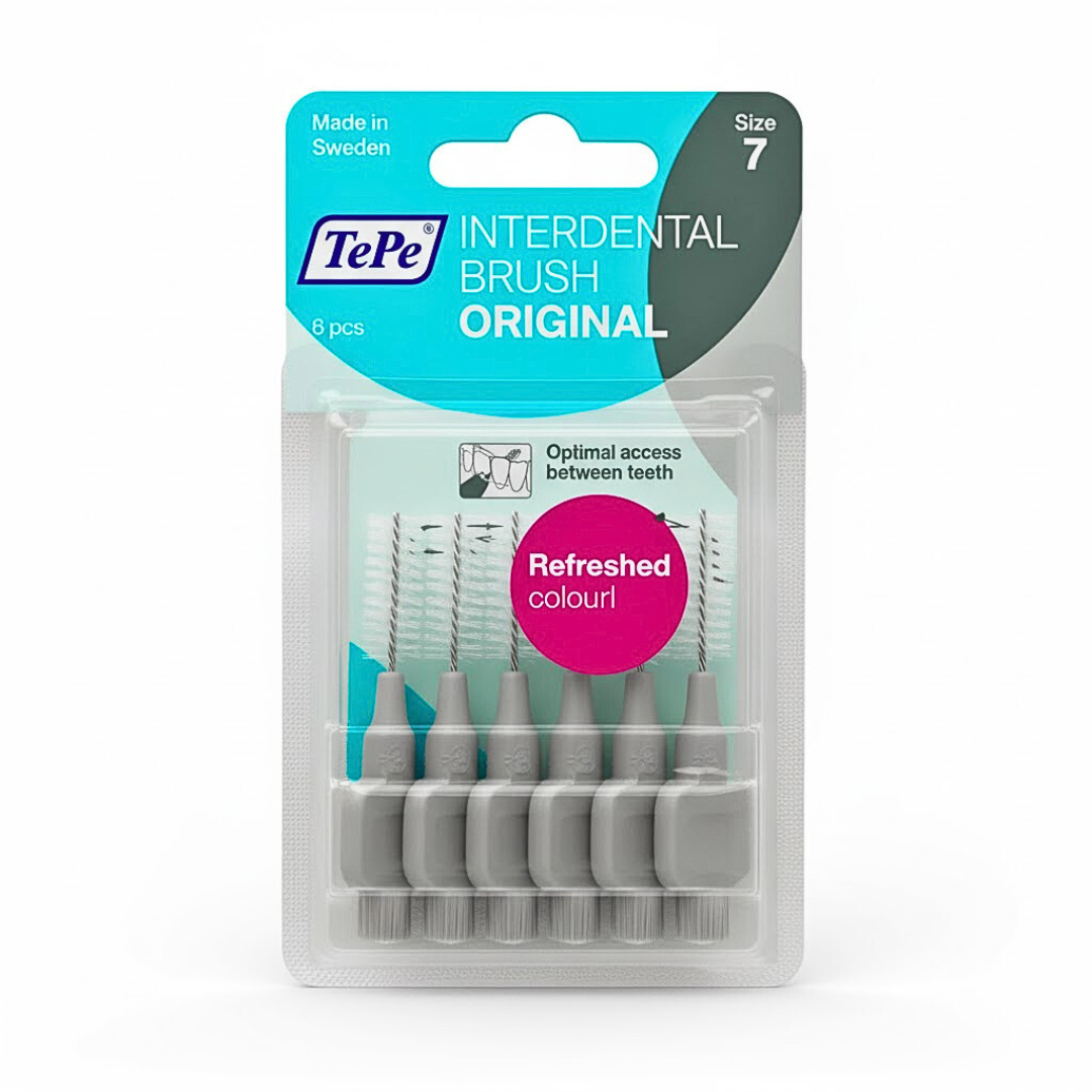 Tepe-Idb-Original-Gris-1.3mm-Taille-7-6pcs-1.png Tepe Interdental Brush Original Gris 1.3mm Taille 7-6Pieces – Image 1