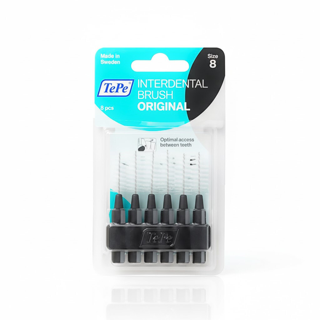 Tepe-Idb-Original-Jaune-0.7mm-Taille-4-6pcs-1-1.png Tepe Interdental Brush Original Noire 1.5mm Taille 8-6Pieces – Image 1