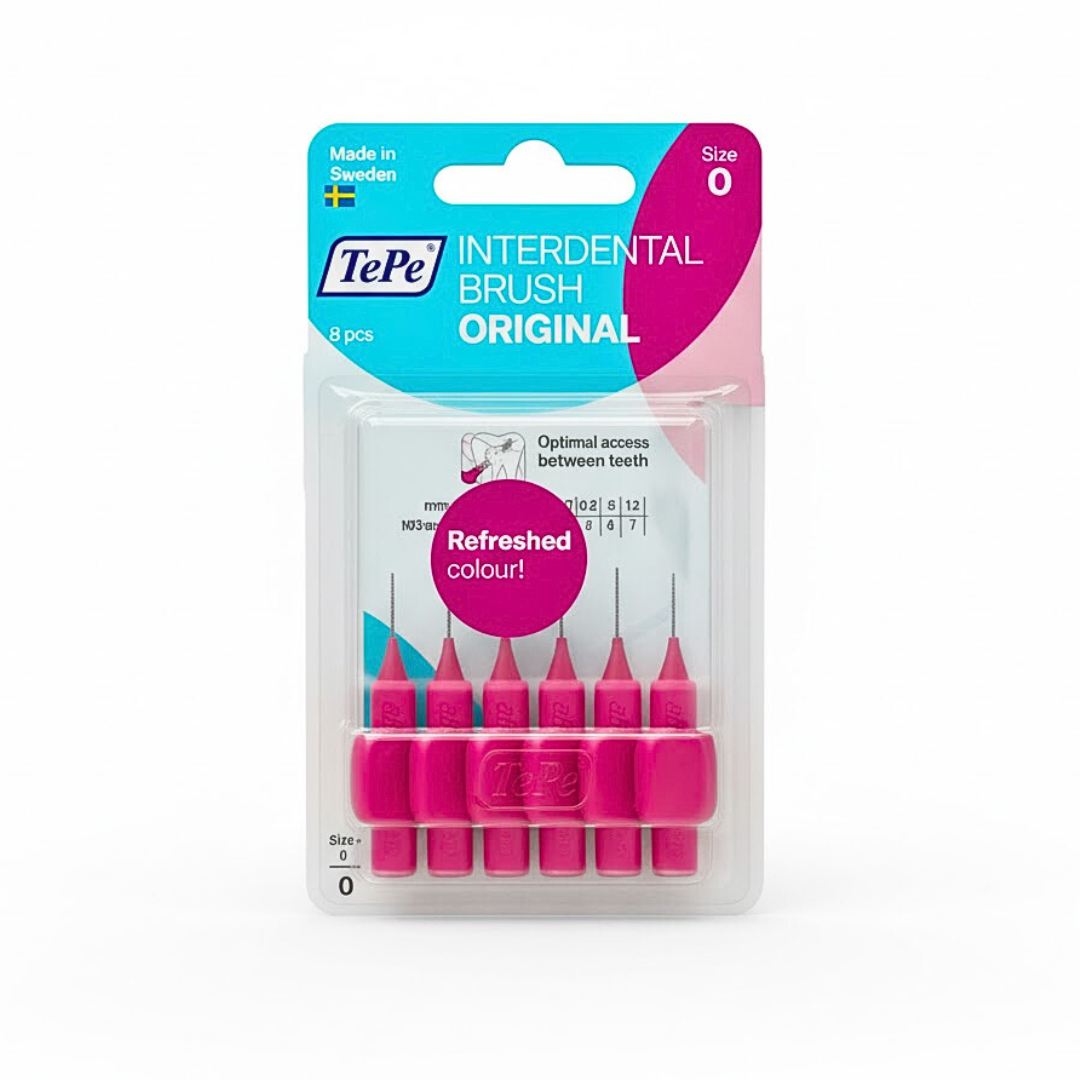 Tepe-Idb-Original-Rose-0.4mm-Taille-0-6pcs-1.png Tepe Interdental Brush Original Rose 0.4mm Taille 0-6Pieces – Image 1