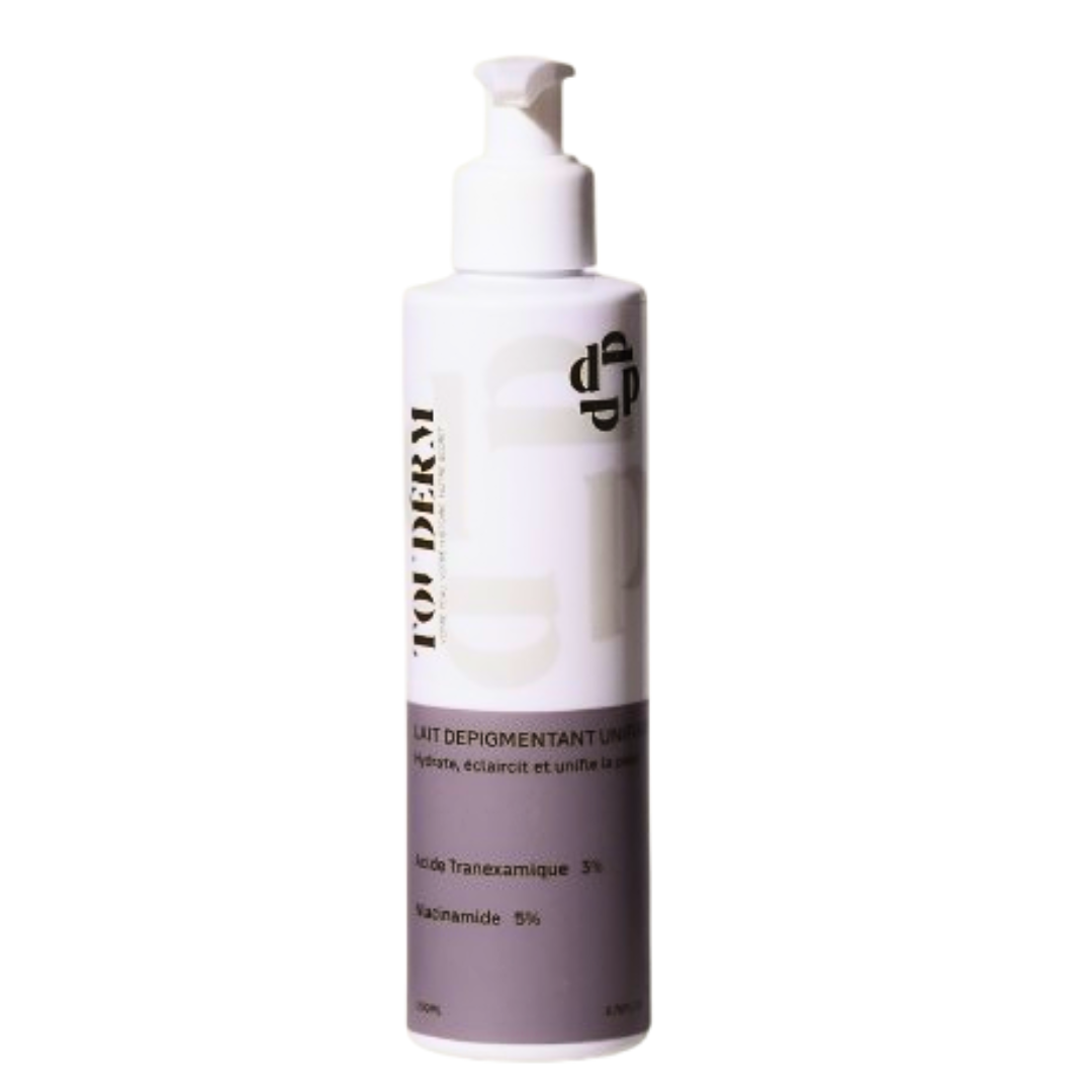 Touderm-Lait-Depigmentant-Unifiant-200ml-1.png Touderm Lait Depigmentant Unifiant 200ml – Image 1