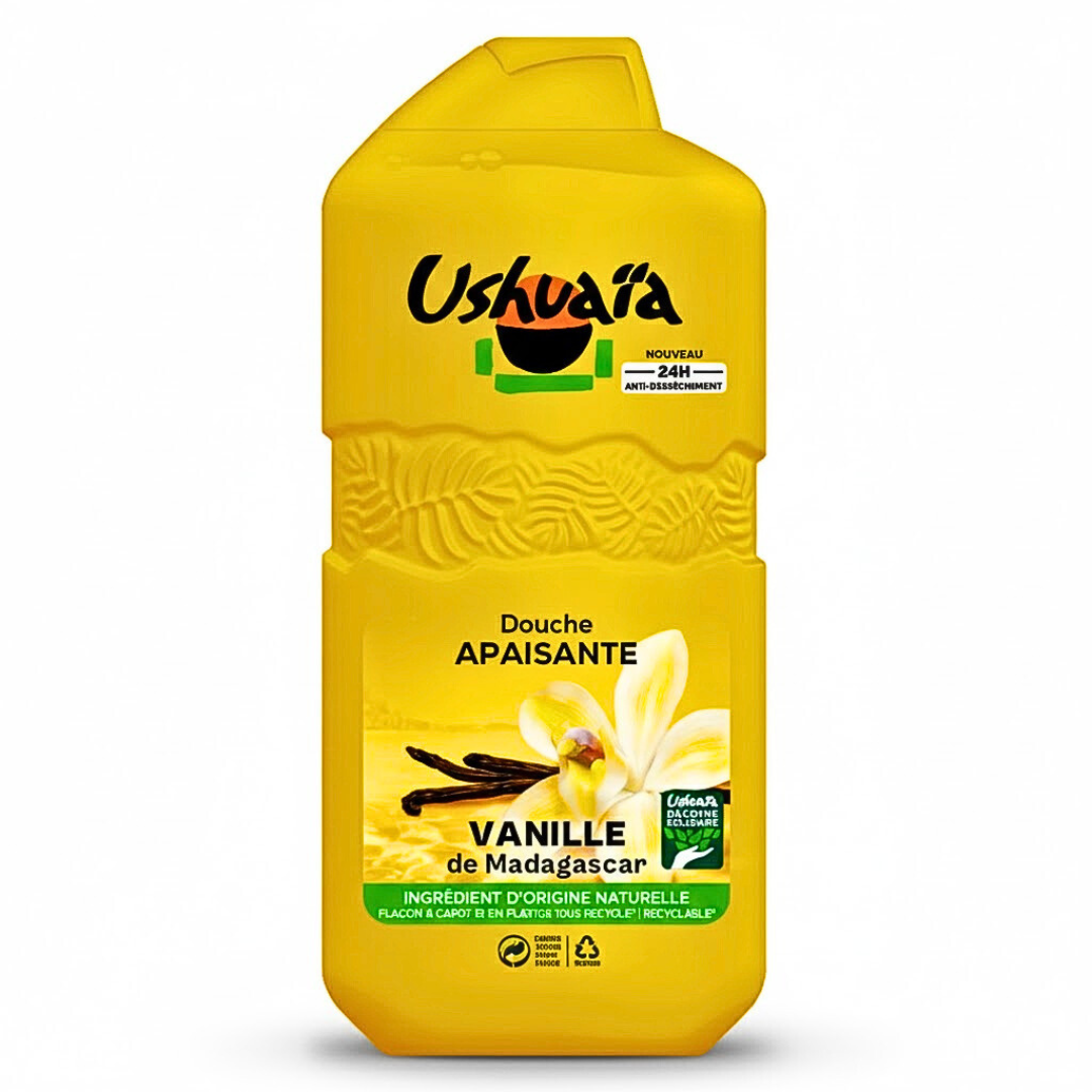 USH-Douche-Apaisante-Vanille-280ml-1.png Ushuaia Douche Apaisante Vanille 280ml – Image 1