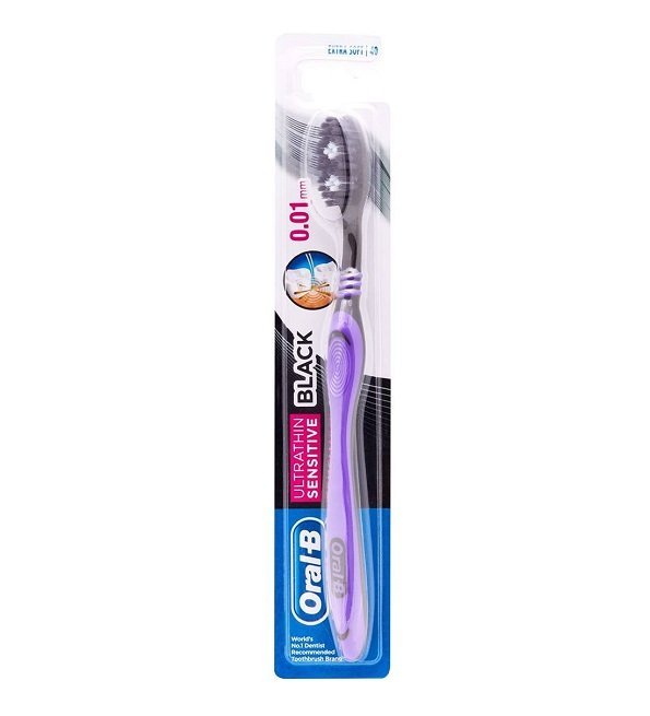 Ultrathin_Sensitive_Black-1.jpg ORAL-B BROSSE À DENTS NOIR ULTRATHIN SENSITIVE – Image 1