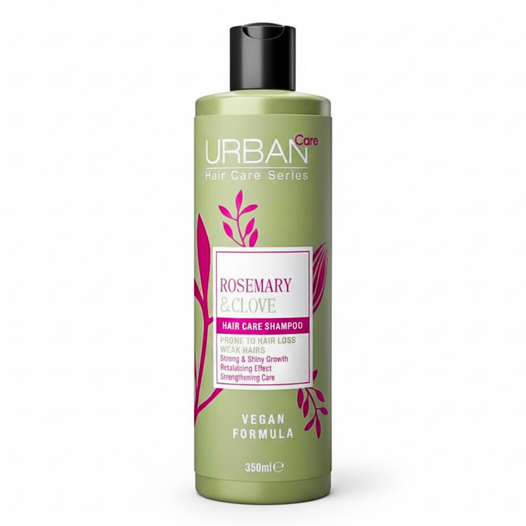 Urban-Care-Rosemary-Clove-Shampo-350ml-1.png Urban Care Rosemary & Clove Shampoing 350ml – Image 1