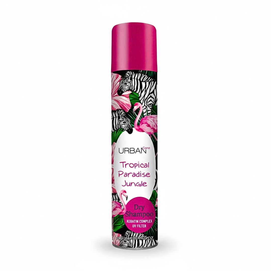 Urban-Dry-Shampoo-Tropical-Paradise-Jungle-200ml-1.png Urban Care Dry Shampoing Tropical Paradise Jungle 200ml – Image 1