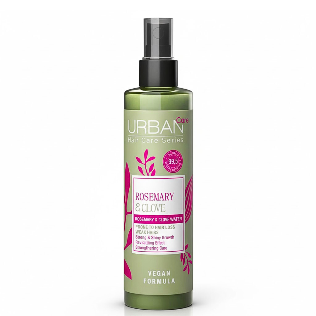 Urban-Hair-Care-Water-Rosemary-Clove-150ml-1.png Urban Care Hair Care Water Rosemary & Clove 150ml – Image 1