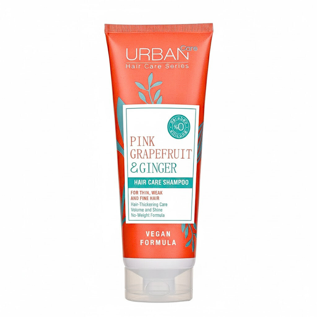 Urban-Pink-Grapefruit-Gincer-Shampoo-250ml-1.png Urban Care Pink Grapefruit & Gincer Shampoo 250ml – Image 1