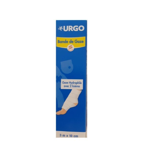 Urgo-Bande-De-Gaze-310Cm.jpg Urgo Bande De Gaze 3*10Cm – Image 1