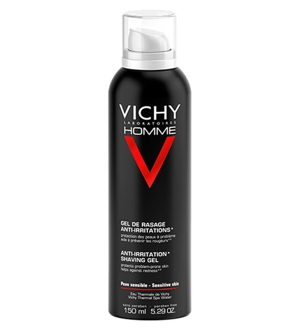 VICHY-HOMME-GEL-DE-RASAGE-ANTI-IRRITATIONS-150ml-3337871318895-vichy-1.jpg Vichy Homme Gel de Rasage Anti-Irritations Peau Sensible | 150ml – Image 1