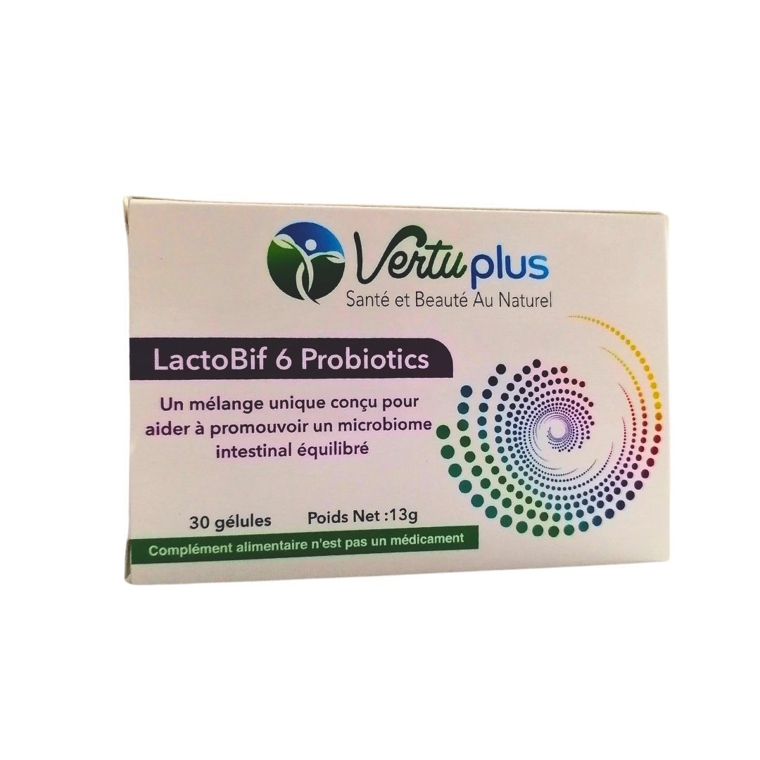 Vertu-plus-lactobif-6-probiotics-30-gelules-1.jpg Vertu Plus Lactobif 6 Probiotics 30 Gelules – Image 1