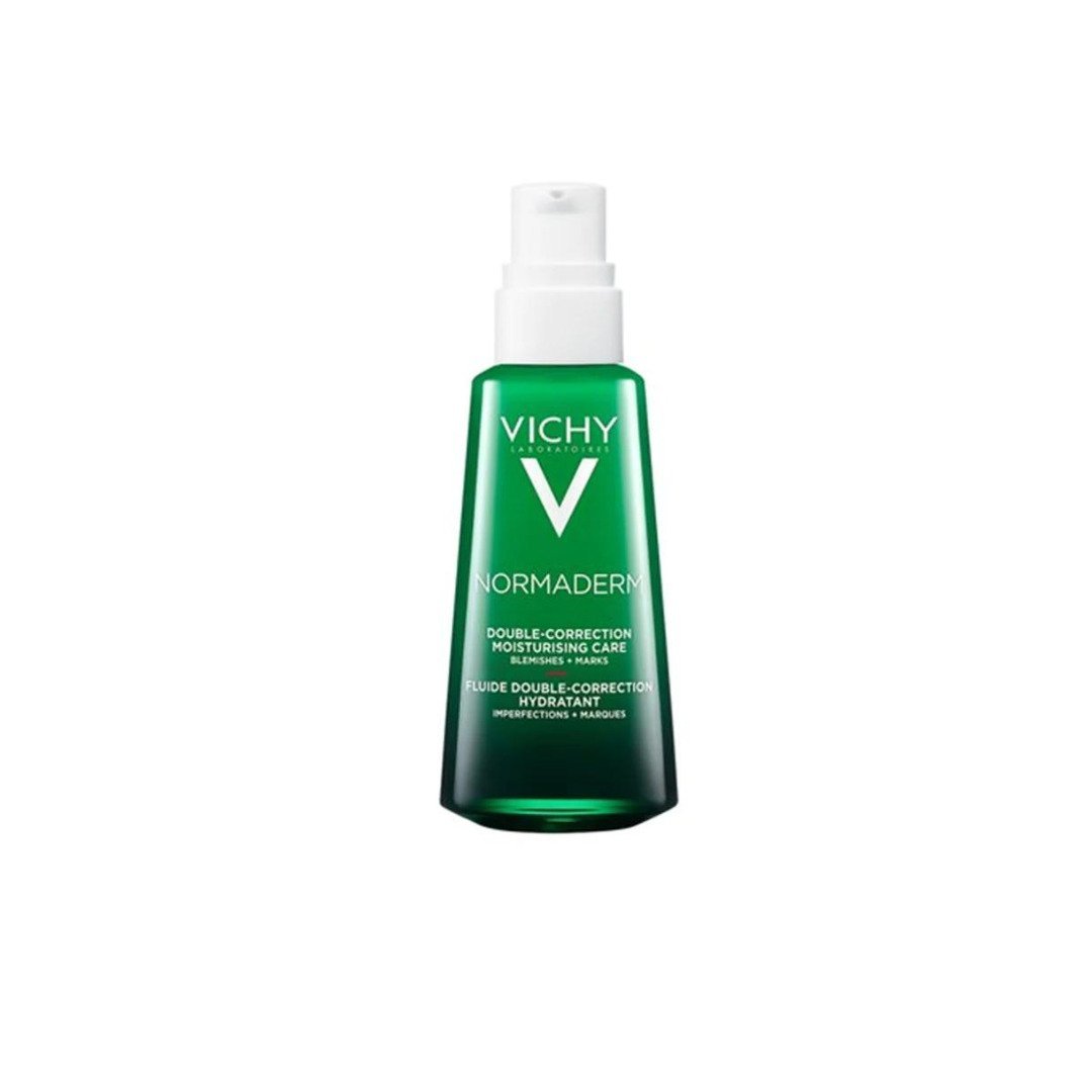 Vh-Normaderm-Fluide-double-correction-Hydratant-30ml.jpg Vichy Normaderm Phytosolution Soin Double Correction Peau Grasse Acnéique | 50ml – Image 1