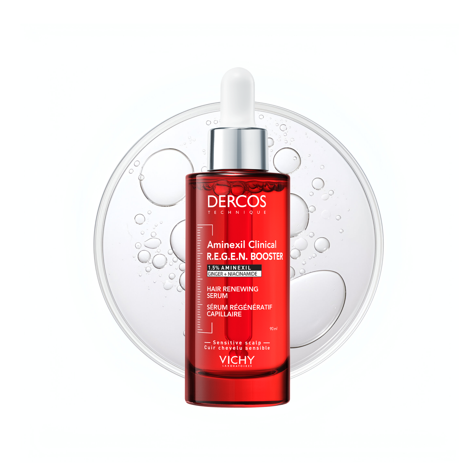 Vichy-Product-Haircare-Dercos-Aminexil-Clinical-REGEN-Booster-90ml-3337875932080-Packshot-texture-1.png VICHY DERCOS Aminexil Clinical R.E.G.E.N. BOOSTER – Sérum Capillaire Rénovateur – Image 1